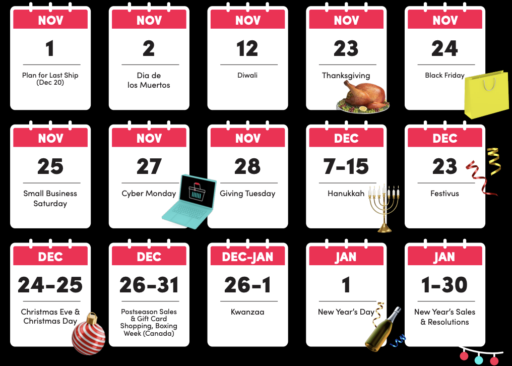 TikTok Holiday Marketing Content Calendar